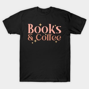 "Books & Coffee" Nerdy Gifts T-Shirt